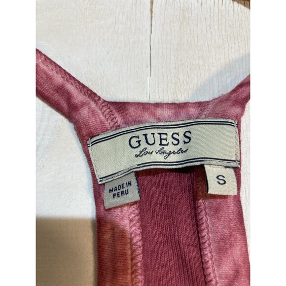 Guess Lily Henley Tank Top Pink Y2K ASO Elena Gilbert The Vampire Diaries Small - Picture 5 of 8